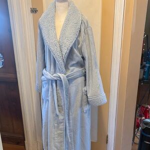 Charter Club Light Blue Plush Robe NWT